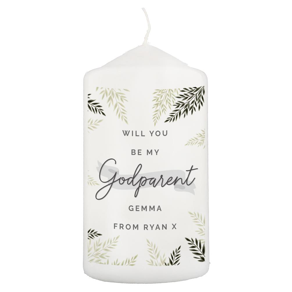 Personalised Godparent Pillar Candle £11.69